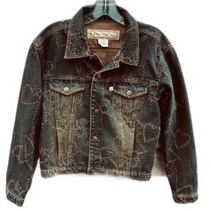 Vintage 80’s Dessert Diva by Sherry Holt size Medium dark wash denim jacket
